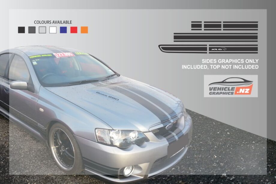 Ford Falcon XR6 BA BF Side Stripes Kit