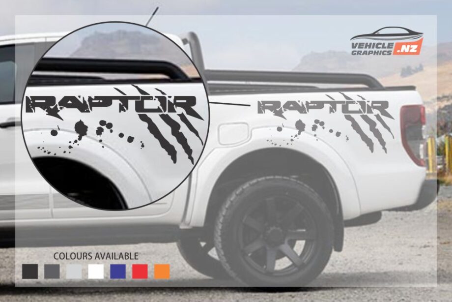 Ford Ranger Raptor Side Bed Fancy Lettering