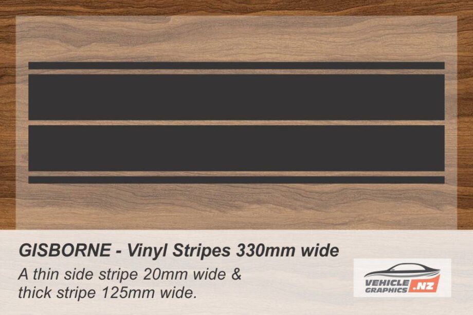 GISBORNE Vinyl Stripe Kit for Cars, Utes and Trucks