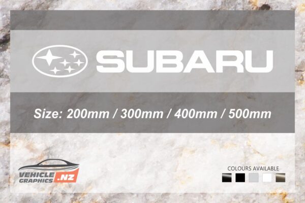 Subaru Logo Cut Lettering Decal | Subaru Vehicle Decals | I-CUE