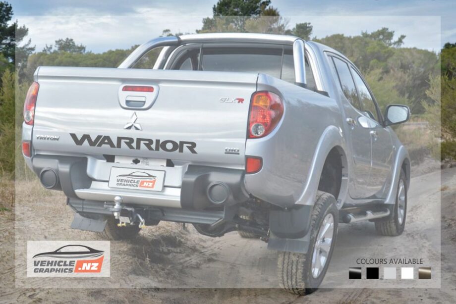 Mitsubishi Warrior Tailgate Decal