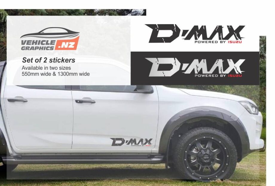 Isuzu D-Max Side Door Grunge Decals