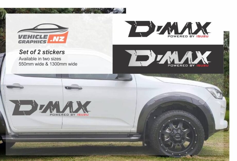 Isuzu D-Max Side Door Grunge Decals